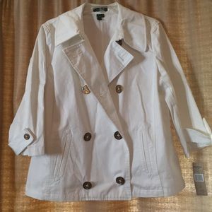 White blazer jacket